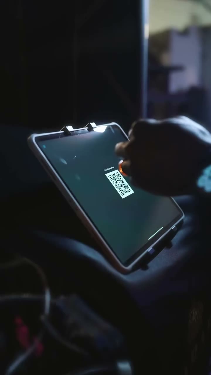 QR code pour récupérer sa vidéo du photobooth 360
